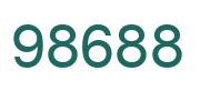 Number 98688 green image