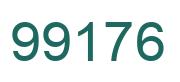 Number 99176 green image