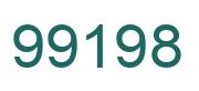 Number 99198 green image