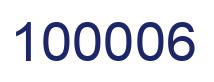 Number 100006 blue image