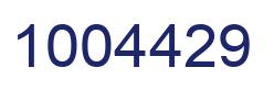 Number 1004429 blue image