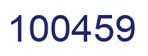 Number 100459 blue image