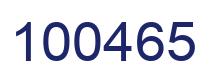 Number 100465 blue image