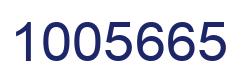 Number 1005665 blue image