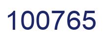 Número 100765 imagen azul