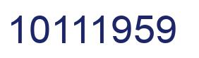 Número 10111959 imagen azul