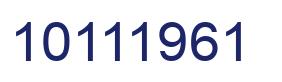 Número 10111961 imagen azul