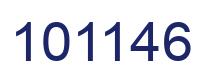 Number 101146 blue image
