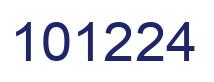 Number 101224 blue image