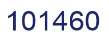 Number 101460 blue image