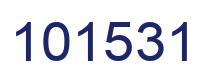 Number 101531 blue image