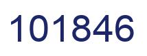 Number 101846 blue image