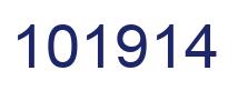 Number 101914 blue image