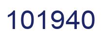 Number 101940 blue image