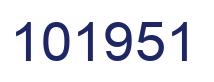 Número 101951 imagen azul