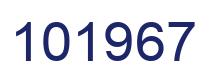 Number 101967 blue image