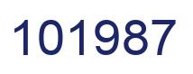 Number 101987 blue image