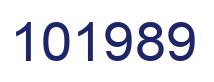 Number 101989 blue image
