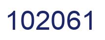 Number 102061 blue image