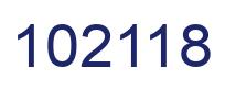 Number 102118 blue image