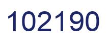 Number 102190 blue image
