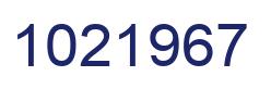 Number 1021967 blue image