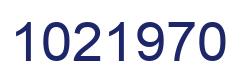 Number 1021970 blue image