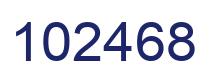 Número 102468 imagen azul