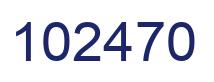 Número 102470 imagen azul