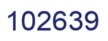 Number 102639 blue image