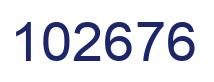 Number 102676 blue image