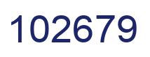 Number 102679 blue image