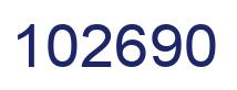 Number 102690 blue image