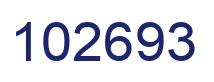 Number 102693 blue image