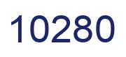 Number 10280 blue image