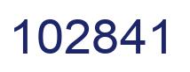 Number 102841 blue image