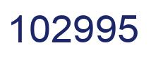 Number 102995 blue image