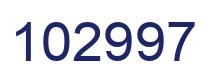 Number 102997 blue image