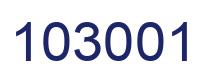 Number 103001 blue image