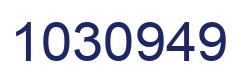 Number 1030949 blue image