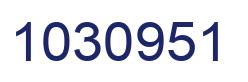 Number 1030951 blue image