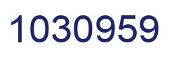 Number 1030959 blue image