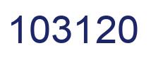 Number 103120 blue image