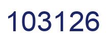 Number 103126 blue image