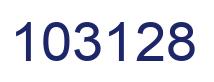 Number 103128 blue image