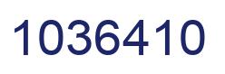 Number 1036410 blue image