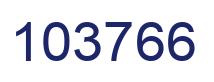 Number 103766 blue image
