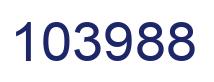 Number 103988 blue image