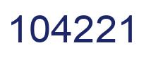 Number 104221 blue image