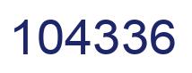 Number 104336 blue image